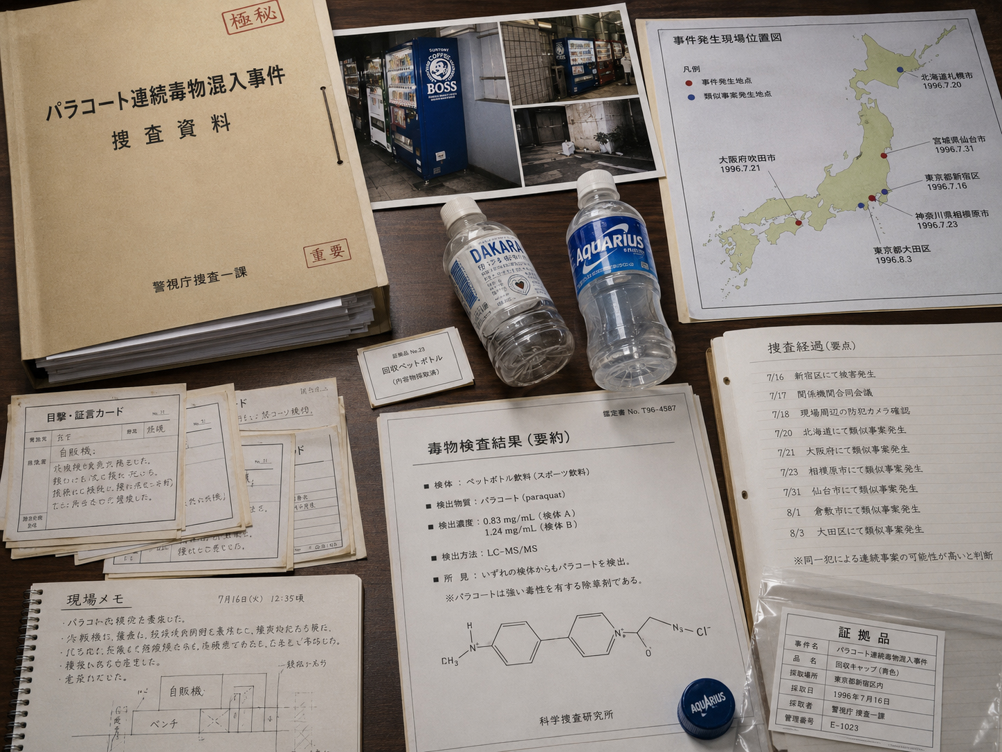 パラコート事件の捜査資料